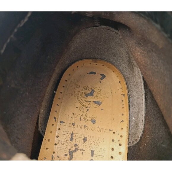 Vintage DR. DOC MARTENS '939' Brown Leather Combat Boot Mens US 8 Shoes England - Picture 8 of 9